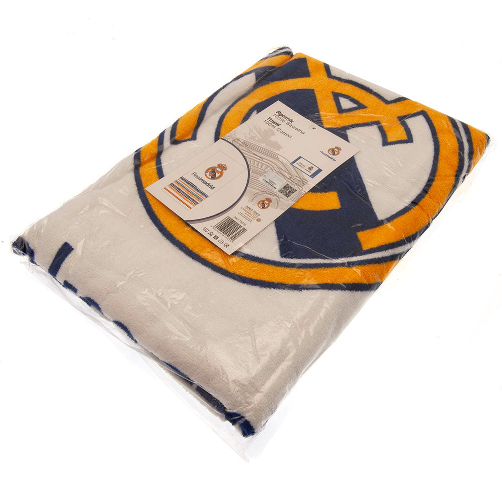 Real Madrid FC White Towel: 3 - Towels By Real Madrid