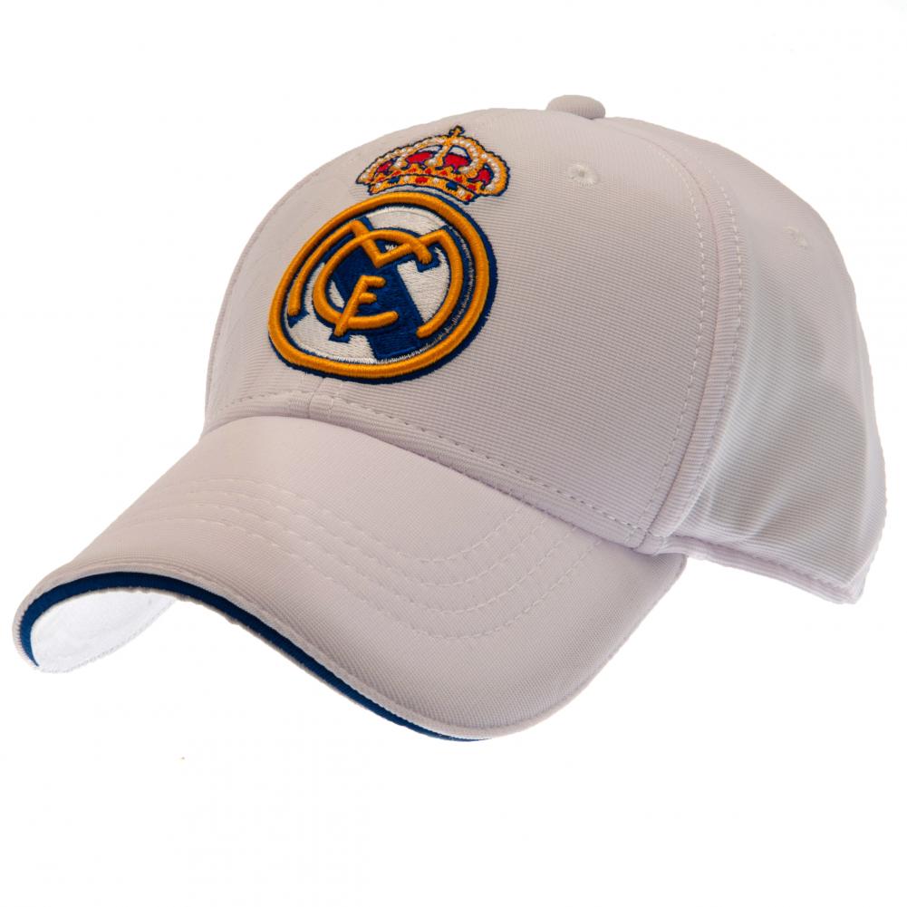 Real madrid white debossed cap