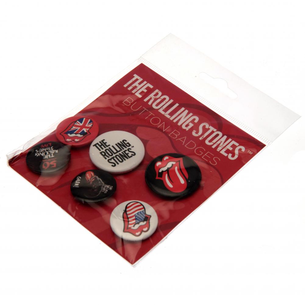The Rolling Stones Button Badge Set: 3 - Badges By The Rolling Stones