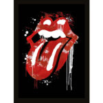 The Rolling Stones Graffiti Lips Picture 16 x 12: 1 - Framed Prints By The Rolling Stones