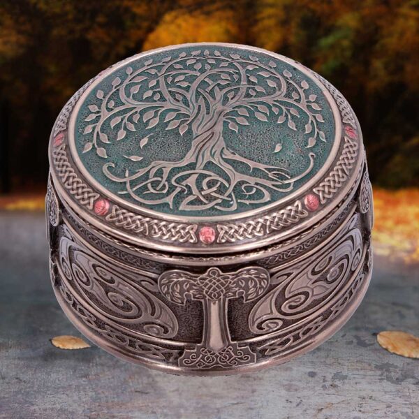 Round Tree of Life Celtic Trinket Box: 1 - Boxes By Gift Moments