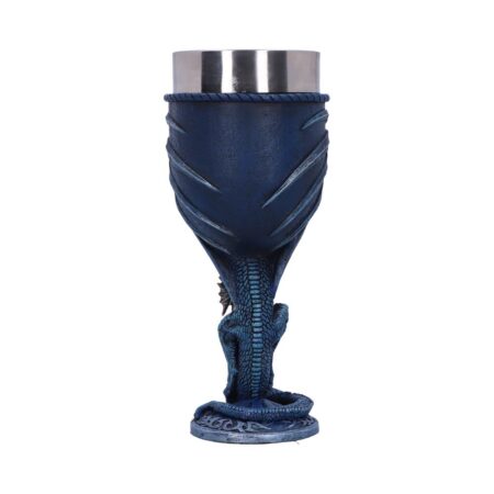 Ruth Thompson Sea Blade Blue Water Dragon Goblet Glass: 5 - Goblets & Chalices By Gift Moments