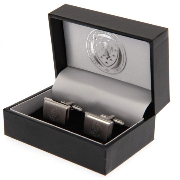 Scottish FA Stainless Steel Cufflinks: 1 - Cufflinks & Tie Slides By Scotland