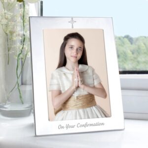 Silver 5x7 Confirmation Photo Frame: 1 - Photo Frames By Gift Moments