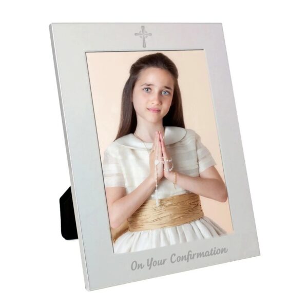 Silver 5x7 Confirmation Photo Frame: 2 - Photo Frames By Gift Moments