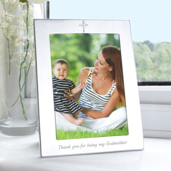 Silver 5x7 Godmother Photo Frame: 1 - Photo Frames By Gift Moments