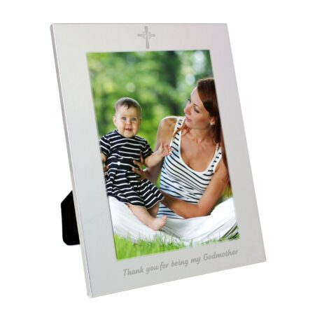 Silver 5x7 Godmother Photo Frame: 2 - Photo Frames By Gift Moments