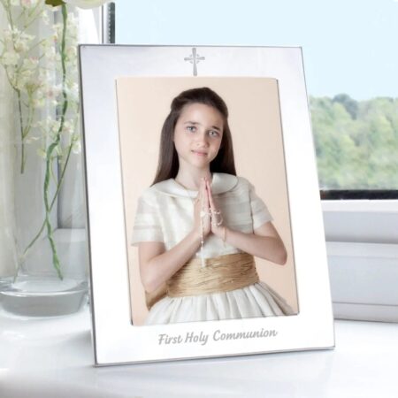 Silver 5x7 Holy Communion Photo Frame: 1 - Photo Frames By Gift Moments