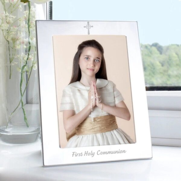Silver 5x7 Holy Communion Photo Frame: 1 - Photo Frames By Gift Moments