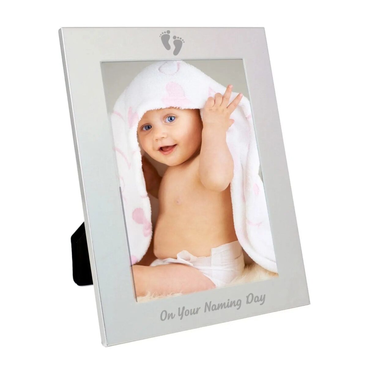 Silver 5x7 Naming Day Photo Frame: 2 - Photo Frames By Gift Moments