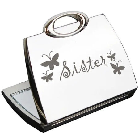 Sister handbag compact mirror