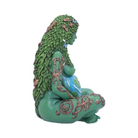 Small ethereal mother earth gaia art statue painted figurine