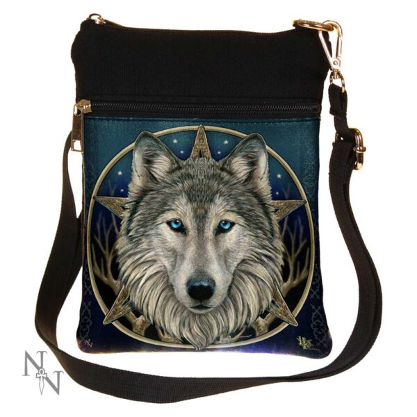 Small The Wild One Fantasy Wolf Shoulder Bag by Lisa Parker: 2 - Bags By Lisa Parker
