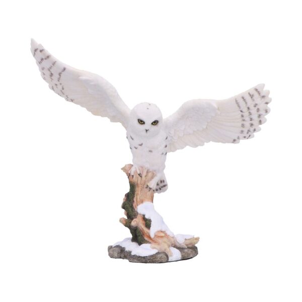 Snowfall - Majestic owl in winter scene: 2 - Figurines Medium (15-29cm) By NN Designs