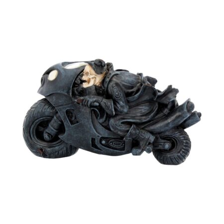 Speed freak skeleton motorbike figurine 19 5cm