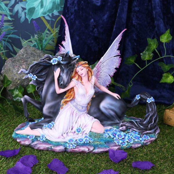 Spirit Bond Purple Pink Unicorn Fairy Companion Figurine: 1 - Figures & Collectables By Gift Moments