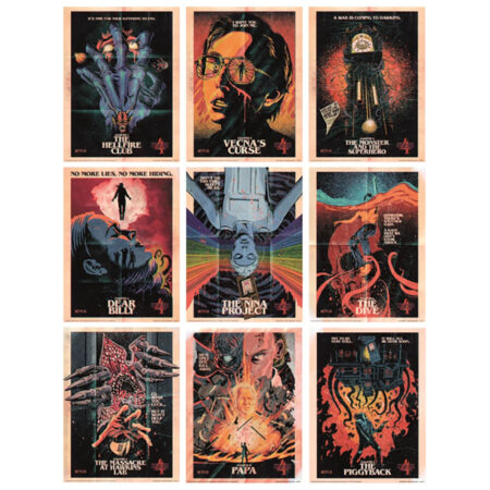 Stranger Things 4 Set of 9 Collector Prints: 1 - Wall Art By Stranger Things