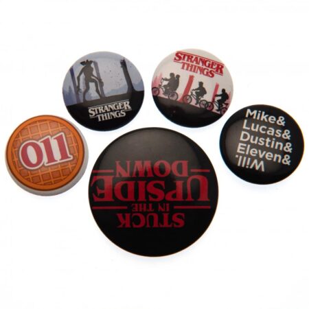 Stranger Things Button Badge Set: 1 - Badges By Stranger Things
