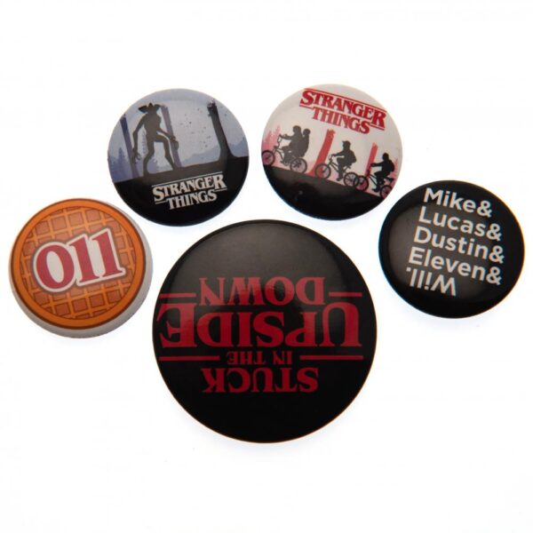 Stranger Things Button Badge Set: 1 - Badges By Stranger Things