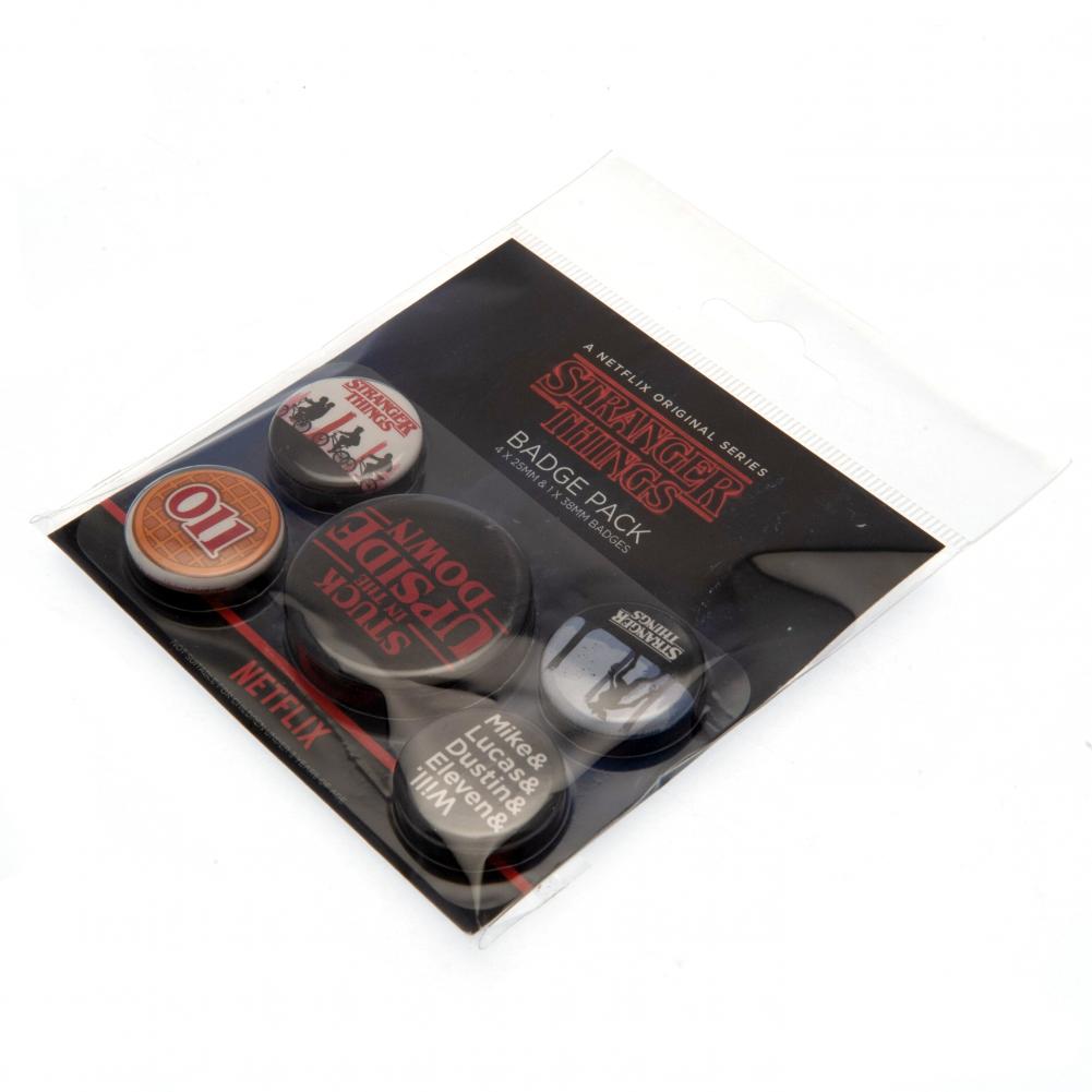 Stranger Things Button Badge Set: 3 - Badges By Stranger Things