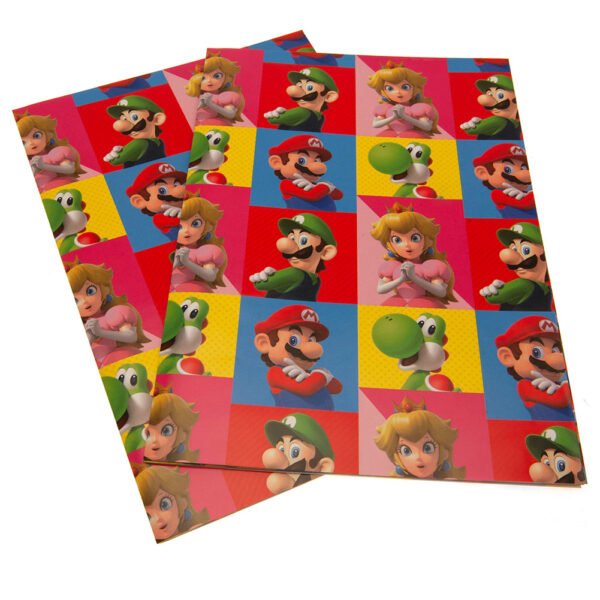 Super Mario Gift Wrap: 2 - Gift Wrap & Bags By Super Mario