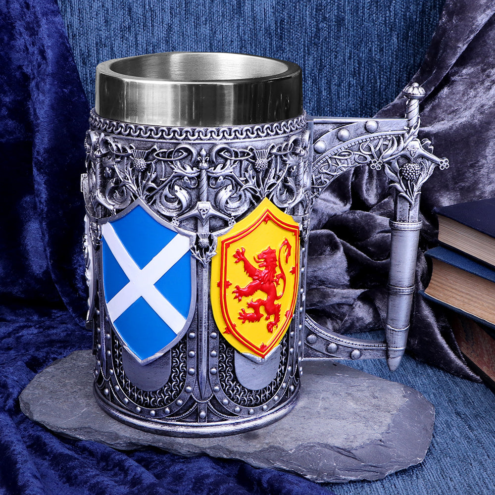 Tankard of the Brave Scottish Shield Mug: 1 - Tankards By NN Designs