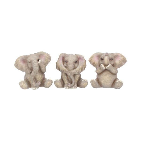 Three Baby Elephants Figurine Elephant Ornaments: 2 - Figures & Collectables By NN Designs