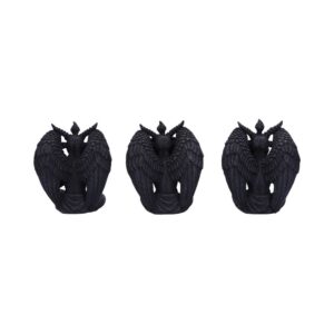 Three Wise Baphomet Figurines 10.2cm: 4 - Figures & Collectables By Gift Moments