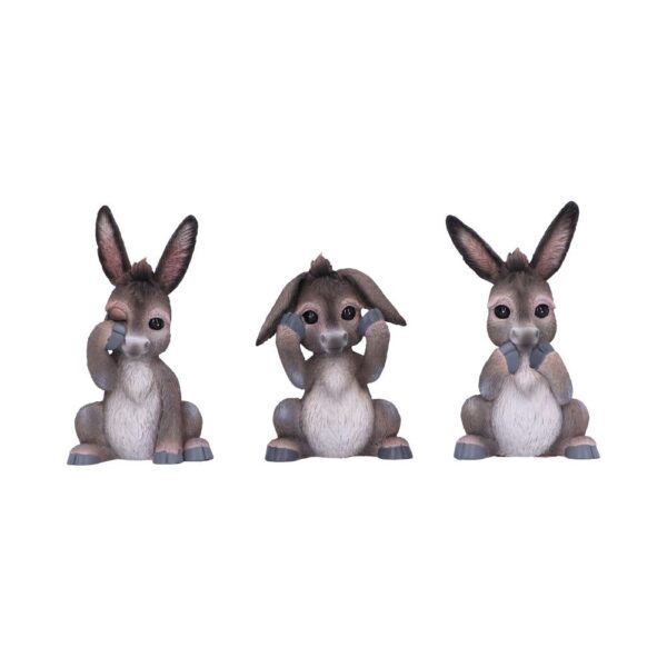 Three Wise Donkeys Figurines 11cm: 2 - Figures & Collectables By NN Designs