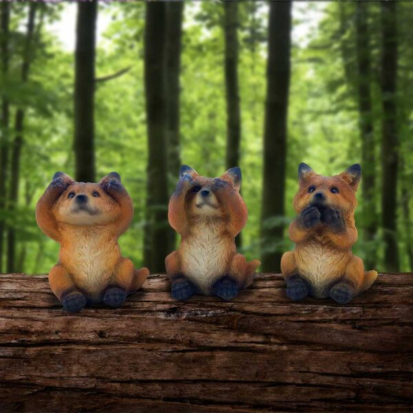 Three Wise Foxes Figurines 8.5cm: 1 - Figures & Collectables By Gift Moments