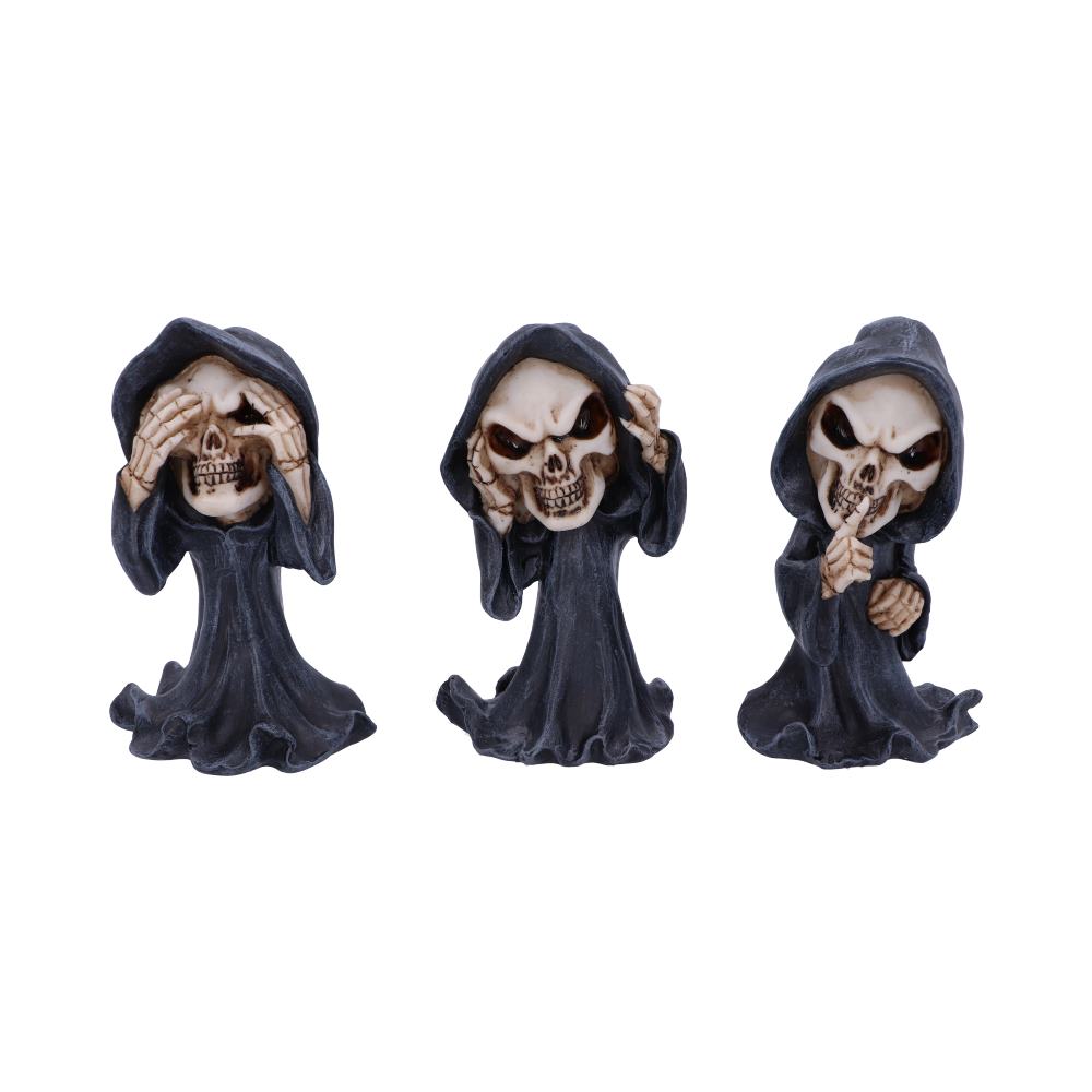 Three Wise Reapers 11cm See No Hear No Speak No Evil Cartoon Grim Reapers: 2 - Figures & Collectables By Gift Moments