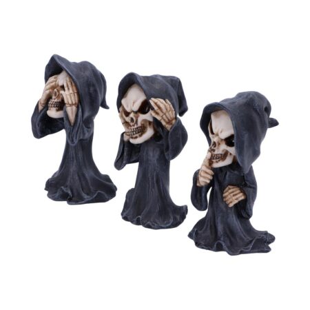 Three Wise Reapers 11cm See No Hear No Speak No Evil Cartoon Grim Reapers: 3 - Figures & Collectables By Gift Moments