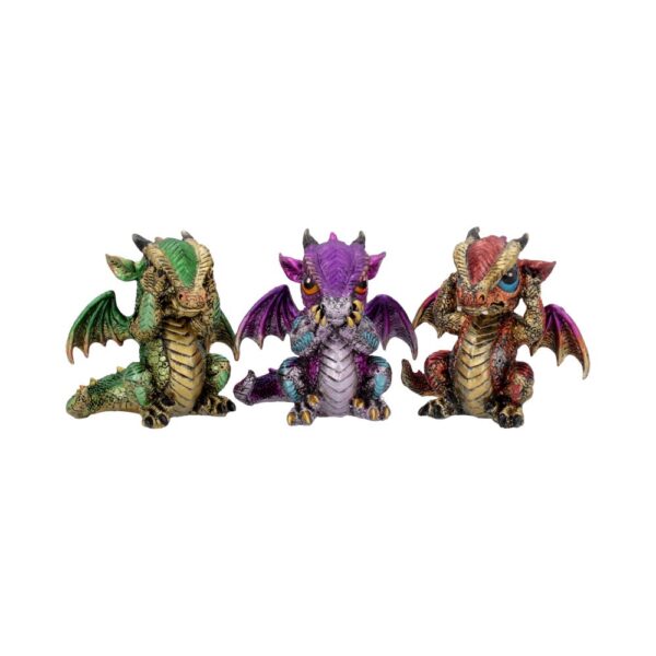 Three Wiselings Figurines Dragon Dragonling Ornaments: 2 - Figures & Collectables By Gift Moments