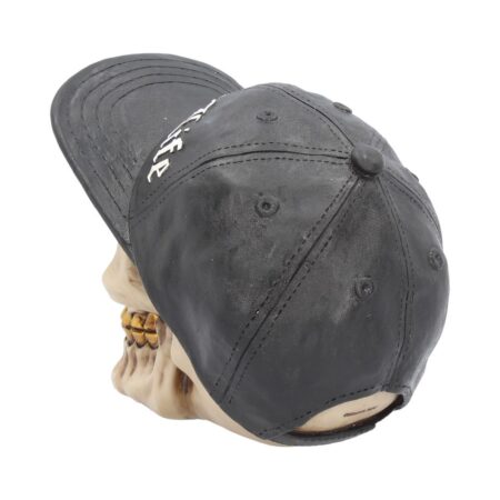 Thug Life Skull with Gold Teeth and Baseball Cap Figurine 15.8cm: 5 - Figures & Collectables By Gift Moments