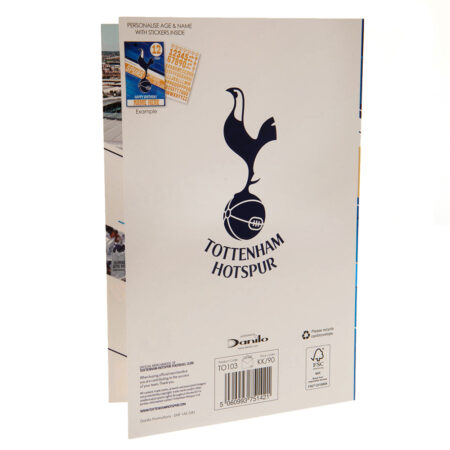 Tottenham Hotspur FC Birthday Card With Stickers: 5 - Greeting Cards By Tottenham Hotspur