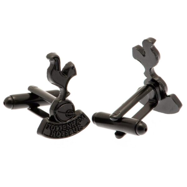 Tottenham Hotspur FC Black IP Cufflinks: 2 - Cufflinks & Tie Slides By Tottenham Hotspur