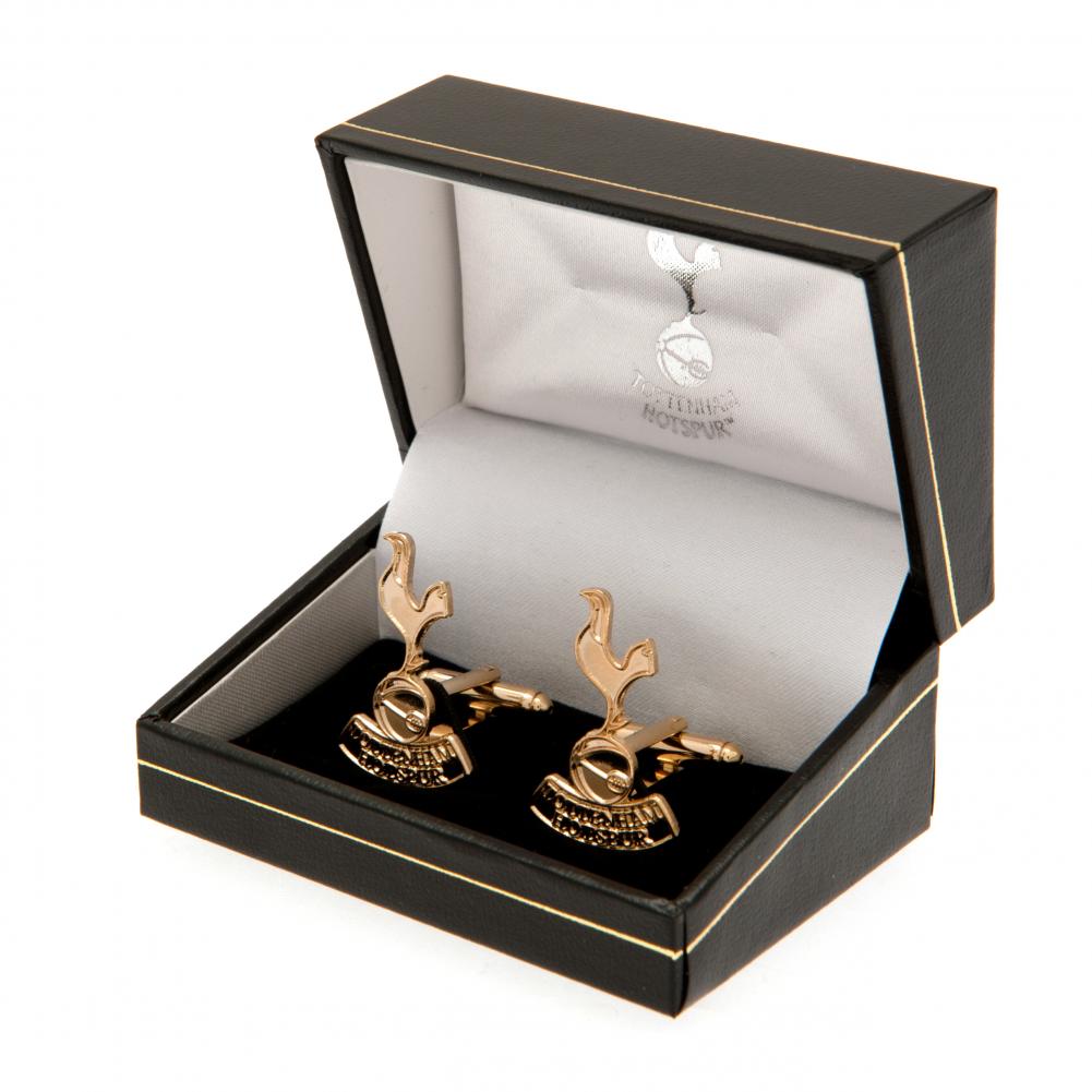 Tottenham Hotspur FC Gold Plated Cufflinks: 1 - Cufflinks & Tie Slides By Tottenham Hotspur