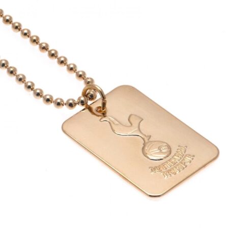 Tottenham Hotspur FC Gold Plated Dog Tag & Chain: 2 - Jewellery By Tottenham Hotspur