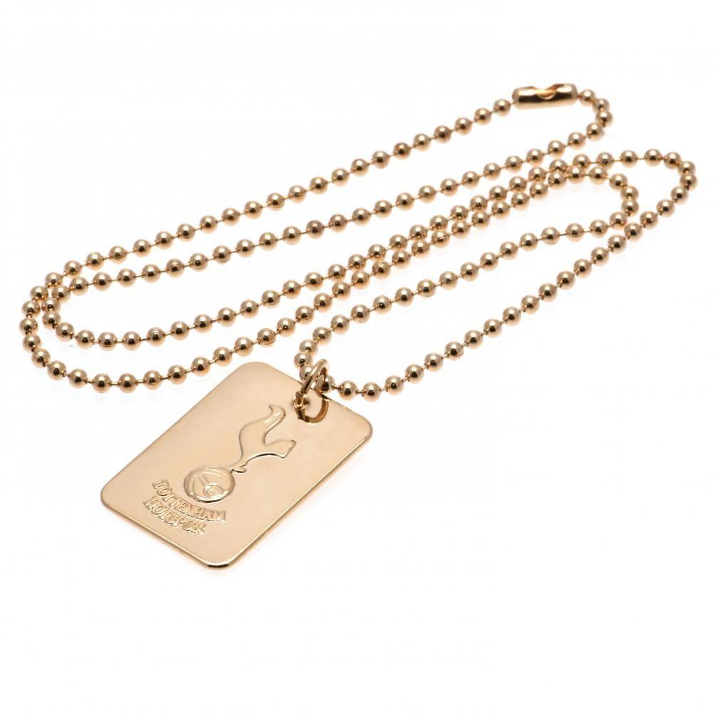 Tottenham Hotspur FC Gold Plated Dog Tag & Chain: 3 - Jewellery By Tottenham Hotspur