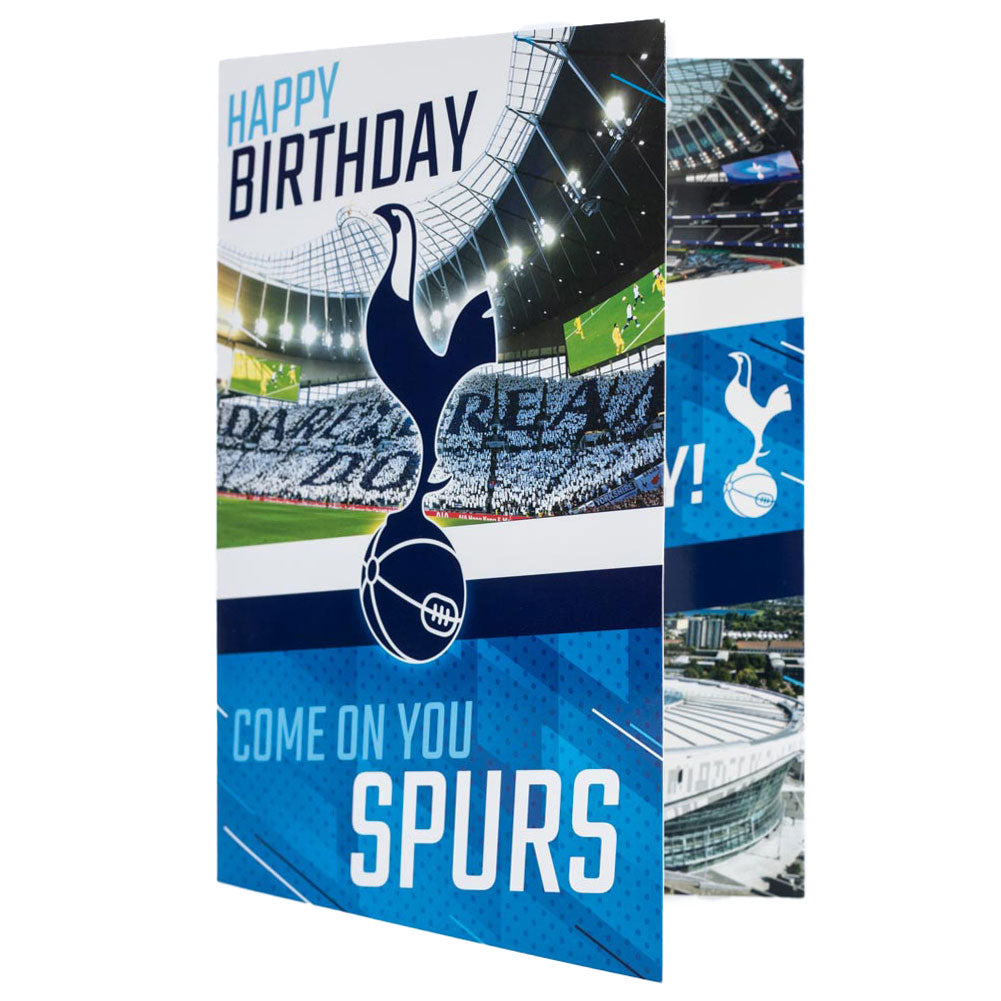 Tottenham hotspur fc musical birthday card