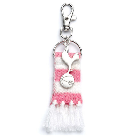 Tottenham Hotspur FC Pink Bar Scarf Bag Charm: 2 - Keyrings By Tottenham Hotspur