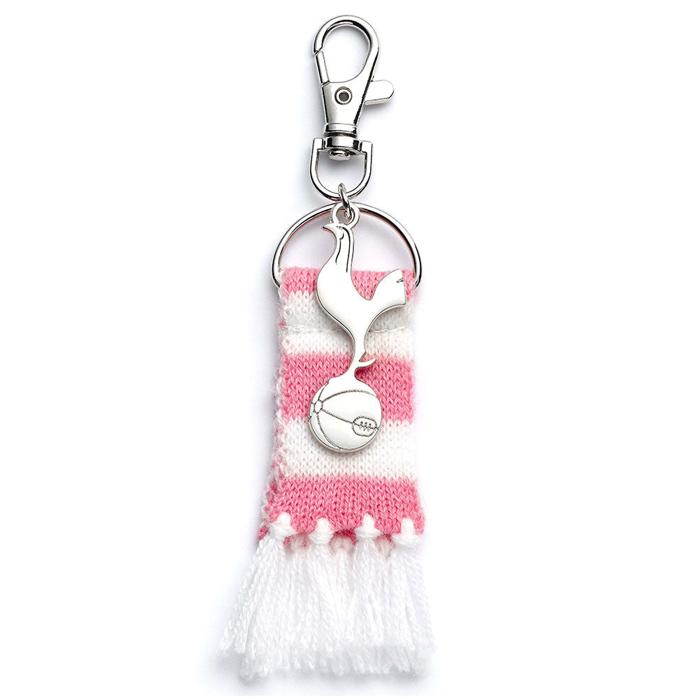 Tottenham Hotspur FC Pink Bar Scarf Bag Charm: 2 - Keyrings By Tottenham Hotspur