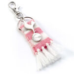 Tottenham Hotspur FC Pink Bar Scarf Bag Charm: 1 - Keyrings By Tottenham Hotspur