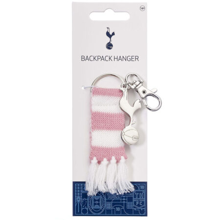 Tottenham Hotspur FC Pink Bar Scarf Bag Charm: 3 - Keyrings By Tottenham Hotspur