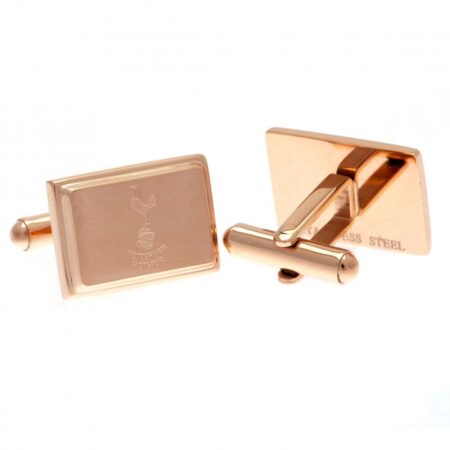 Tottenham Hotspur FC Rose Gold Plated Cufflinks: 2 - Cufflinks & Tie Slides By Tottenham Hotspur