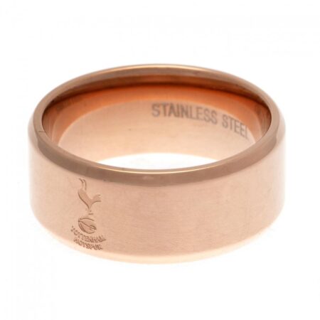 Tottenham Hotspur FC Rose Gold Plated Ring Small: 2 - Jewellery By Tottenham Hotspur