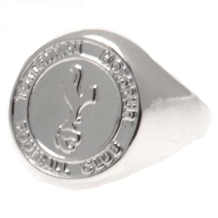 Tottenham Hotspur FC Silver Plated Crest Ring Small: 1 - Jewellery By Tottenham Hotspur
