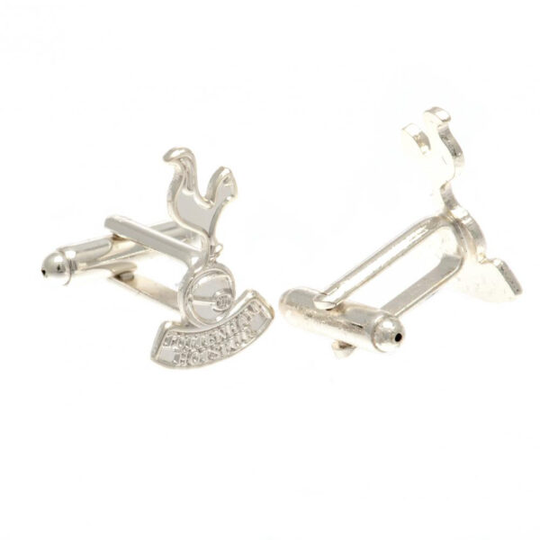 Tottenham Hotspur FC Silver Plated Formed Cufflinks: 2 - Cufflinks & Tie Slides By Tottenham Hotspur
