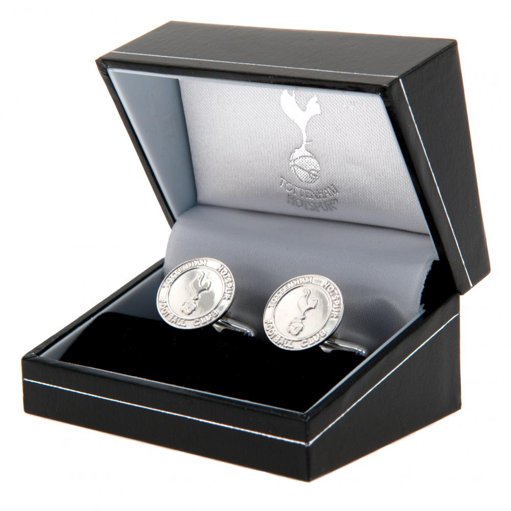 Tottenham Hotspur FC Sterling Silver Crest Cufflinks: 1 - Cufflinks & Tie Slides By Tottenham Hotspur