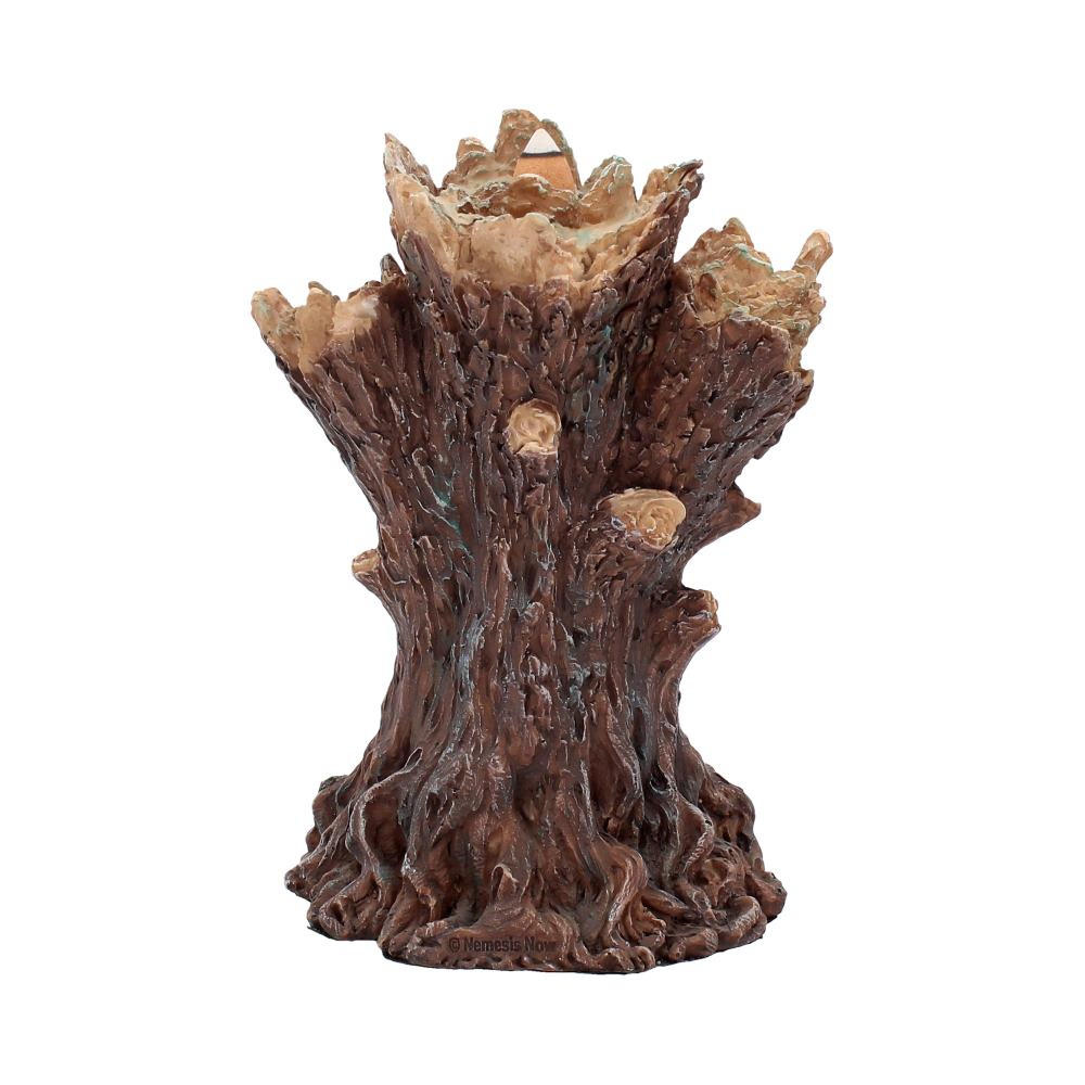 Tree spirit green man backflow incense burner tower 19cm